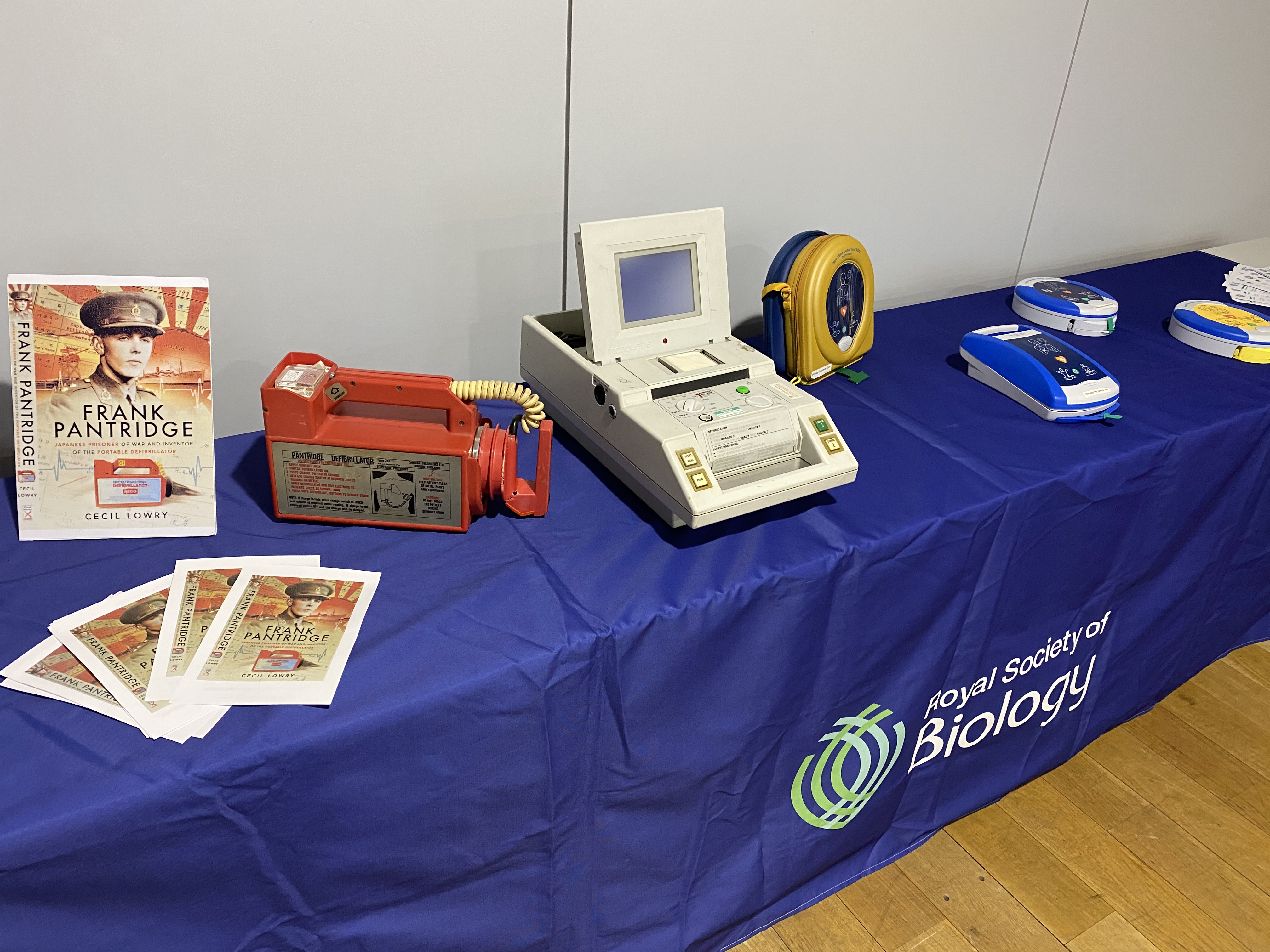 Prototypes of various portable defibrillator models