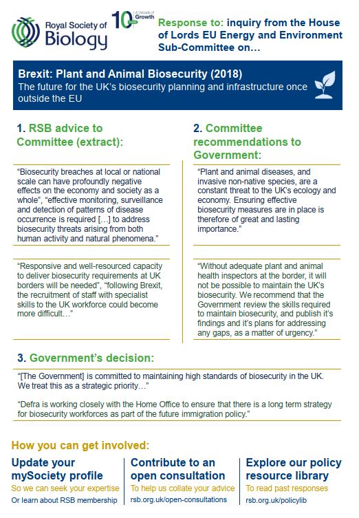 Policy Case Study Brexit Biosecurity